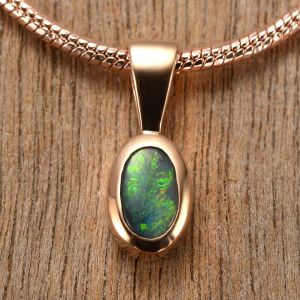 black opal mens necklace